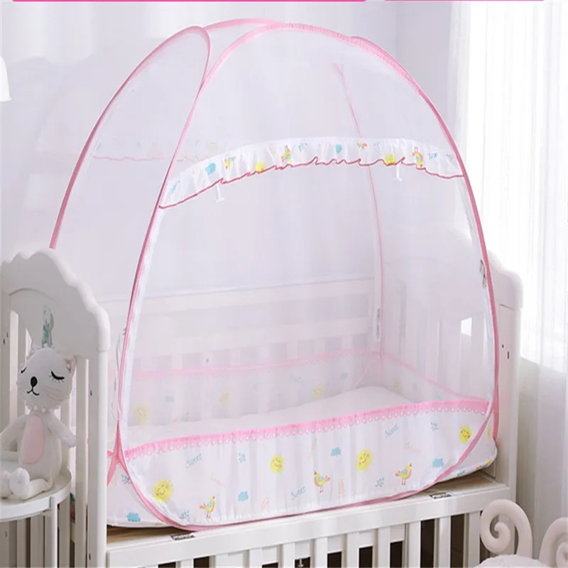 Летние полиэстер унисекс Портативный складной Ger Тип навес на кровать для