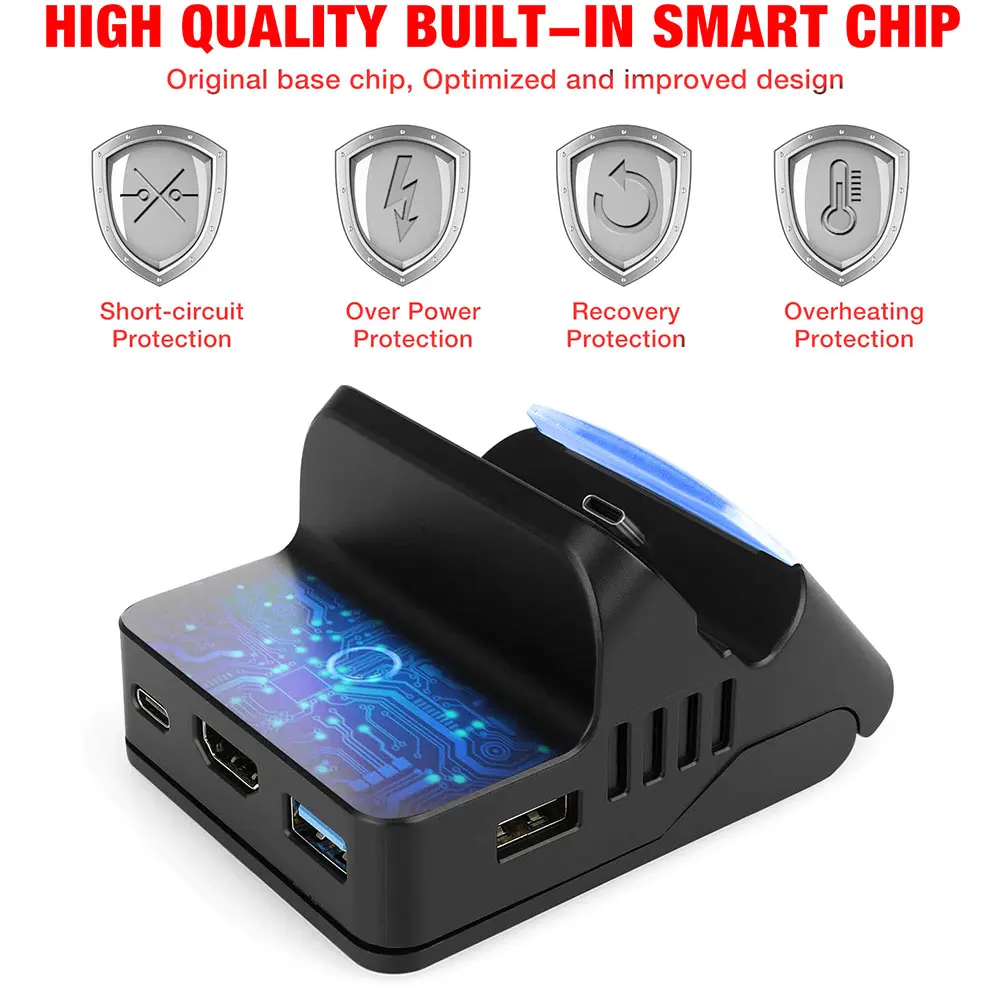 

Hot Portable Switch Charging Stand Switch TV Dock Charging Stand Multi-angle Ajustable Tabletop Playstand for Nintendo Switch