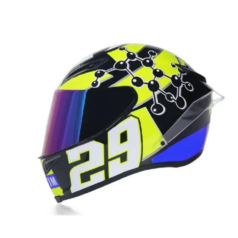 Ветрозащитный мотоциклетный шлем козырек на все лицо для шоссейного мотоцикла