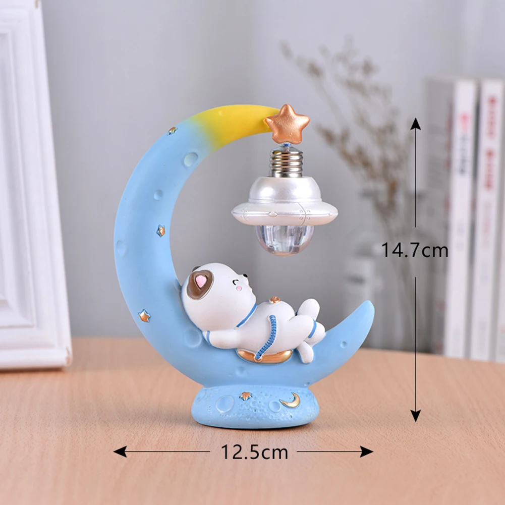 Светодиодный ночной мини-светильник милый ночсветильник в форме ракеты Луны