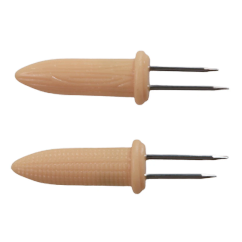 Барбекю зубцы из нержавеющей стали Кукуруза в початках шпажки держатель сладкой