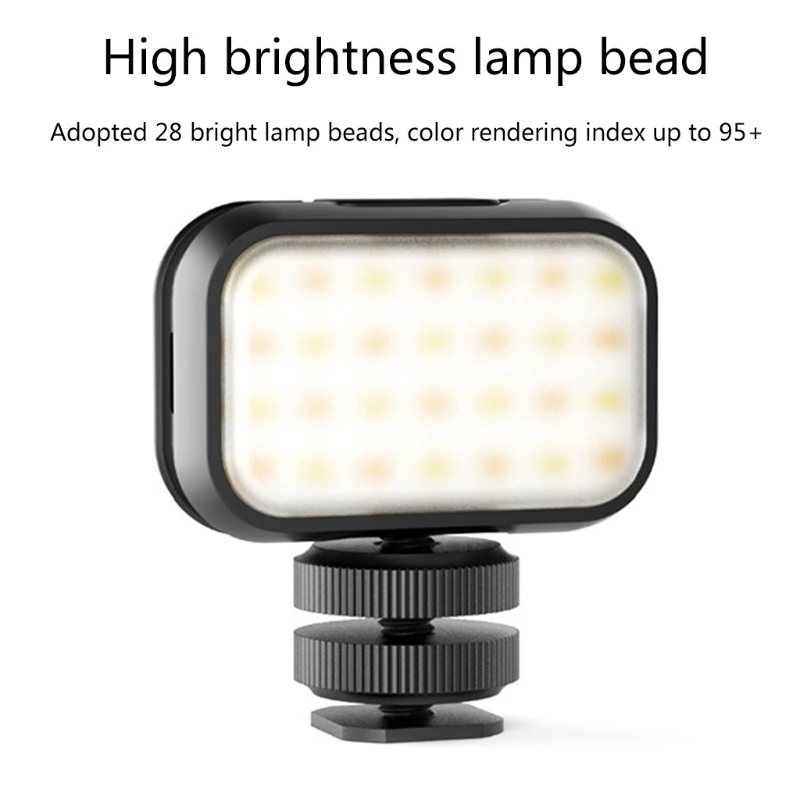 

H7JF For Ulanzi-VL28 Ultra Mini Rechargable LED Video Long-Lasting Fill Light 6500K for Live Vlog Short Video Soft Lamp