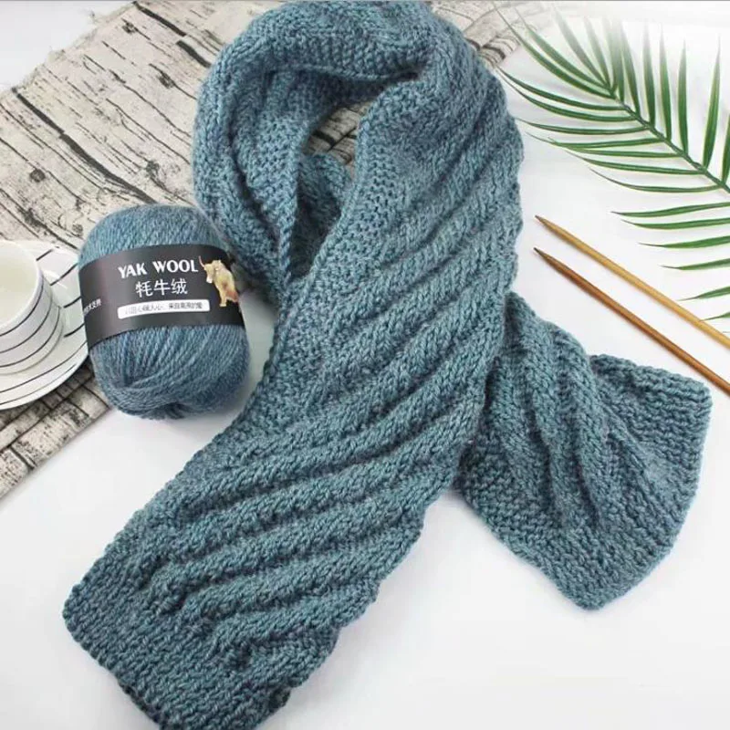 Толстая пряжа яка для вязания крючком свитер шарф меринос Смешанная шерстяная