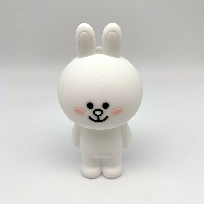 Корея 3D силиконовые школьные принадлежности Карандаш Чехол Молния сзади Для женщин косметичка милый Connie с мультипликационным принтом «кролик» для офисных принадлежностей для подарков