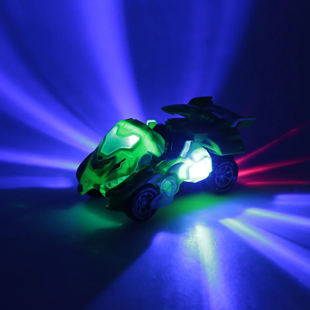 Автомобиль динозавр трансформер с светильник кой электровращение музыка экшн