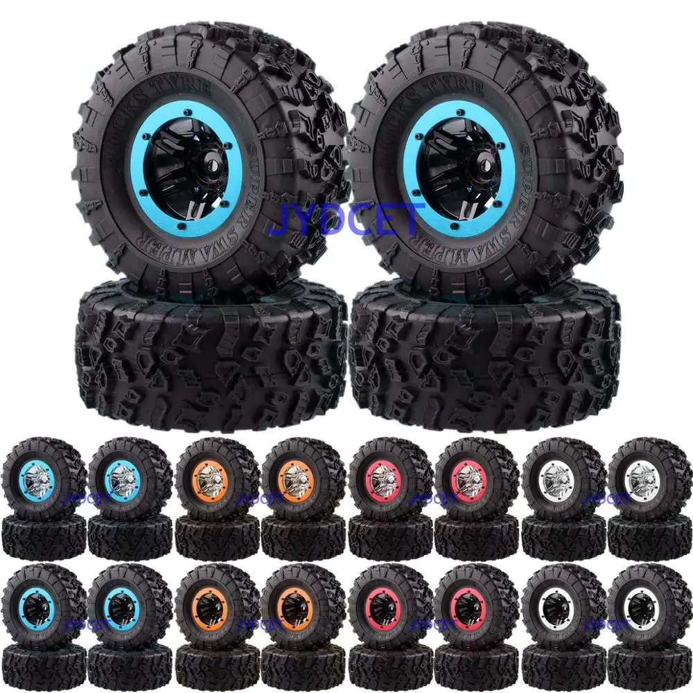 Колесный обод 4P 2 дюйма Hub &amp 132 мм шины Super Swamper Rocks 1:10 для RC 1/10 Rock Crawler D90 CC01 Axial SCX10 II |