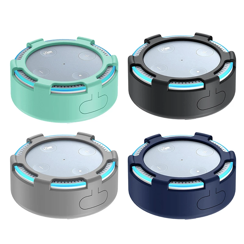Силиконовый чехол для колонок Amazon Echo Dot 2 защитный с функцией Bluetooth защитой от пыли