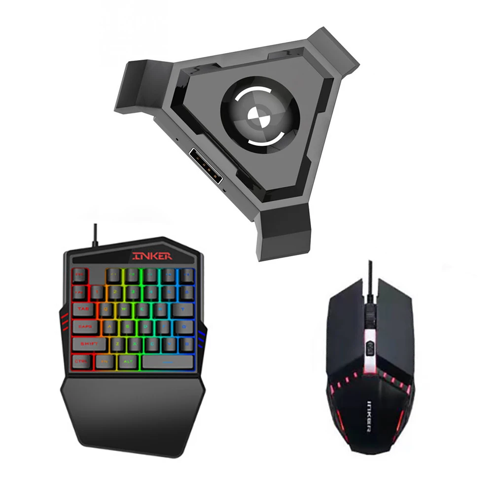 PUBG адаптер для ПК игровая клавиатура Мышь никакой вибрации черный USB мобильного