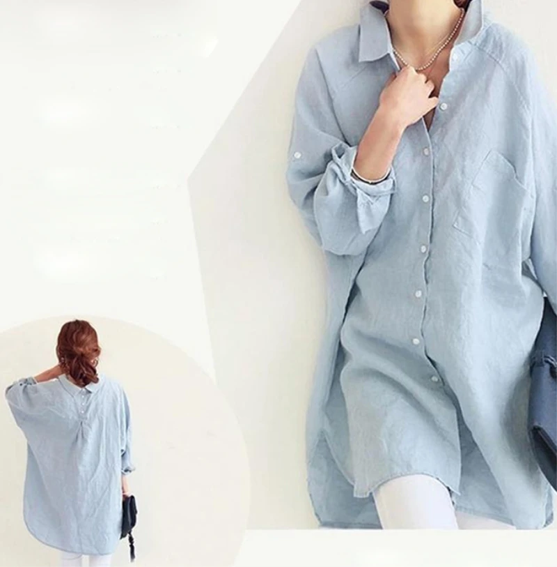 Кимоно 2019 осень женская летняя Свободная блуза рубашки рубашка с длинным рукавом