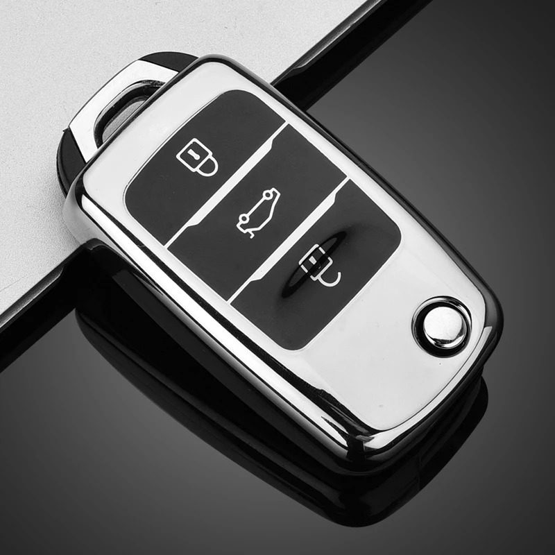 Чехол для ключей из ТПУ VW Golf Bora Jetta POLO GOLF Passat Skoda octevia A5 Fabia seat Leon чехол смарт
