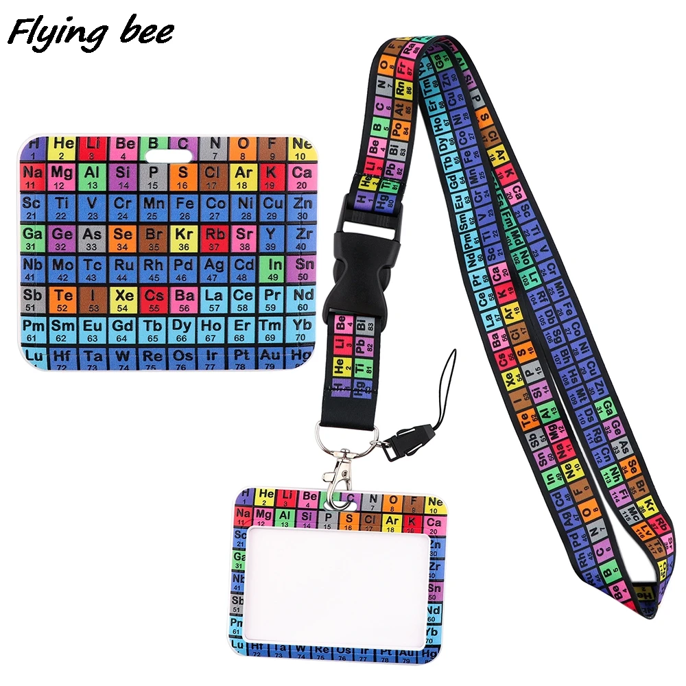 Flyingbee X1961 периодической таблицы химических элементов ремешок держатель для карт