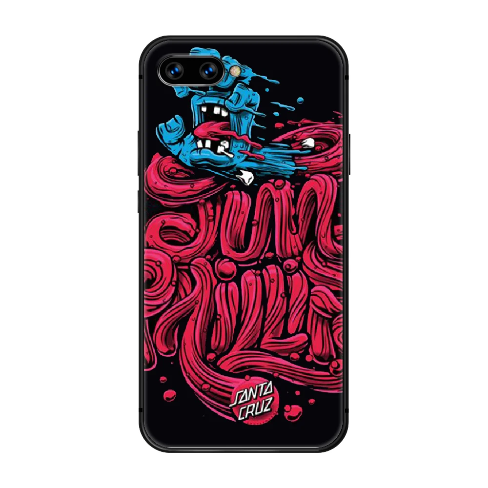 

Santa Cruz Skateboard Brand Phone Case Cover Hull For HUAWEI honor 8 8c 8a 8x 9 9a 9x V10 MATE 10 20 I lite pro black Shell 3D