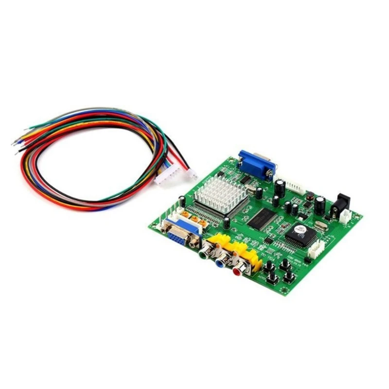 Для аркадных игр плата преобразователя сигнала CGA/YUV/EGA/RGB в VGA HD (двойной выход)