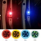 Беспроводная Магнитная светодиодная сигнаПредупреждение лампа для открытия дверей автомобиля, стробоскопическая вспышка, водонепроницаемая светодиодная безопасная лампа для предотвращения столкновений сзади