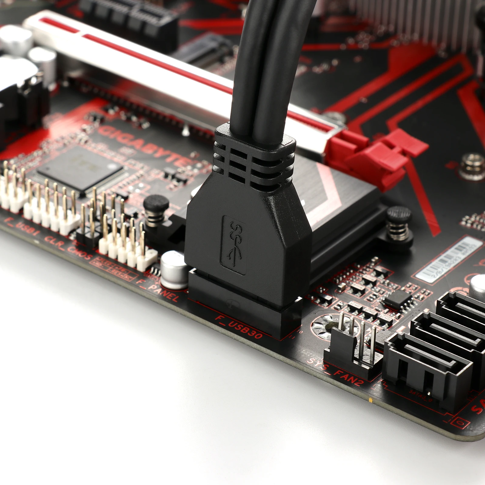 Кабель-удлинитель USB 0 3 м с разъемом Мама на 20 Pin Удлинительный кабель для