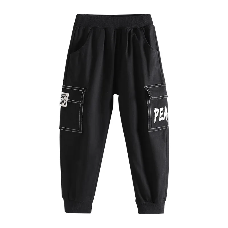 

Children's clothing boys' overalls children's autumn trousers 2020 new autumn clothing big children's simple casual pants boys