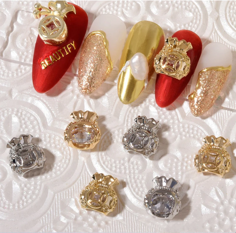 Новинка 2022 сумка для денег с цирконом на удачу дизайнерские украшения ногтевого