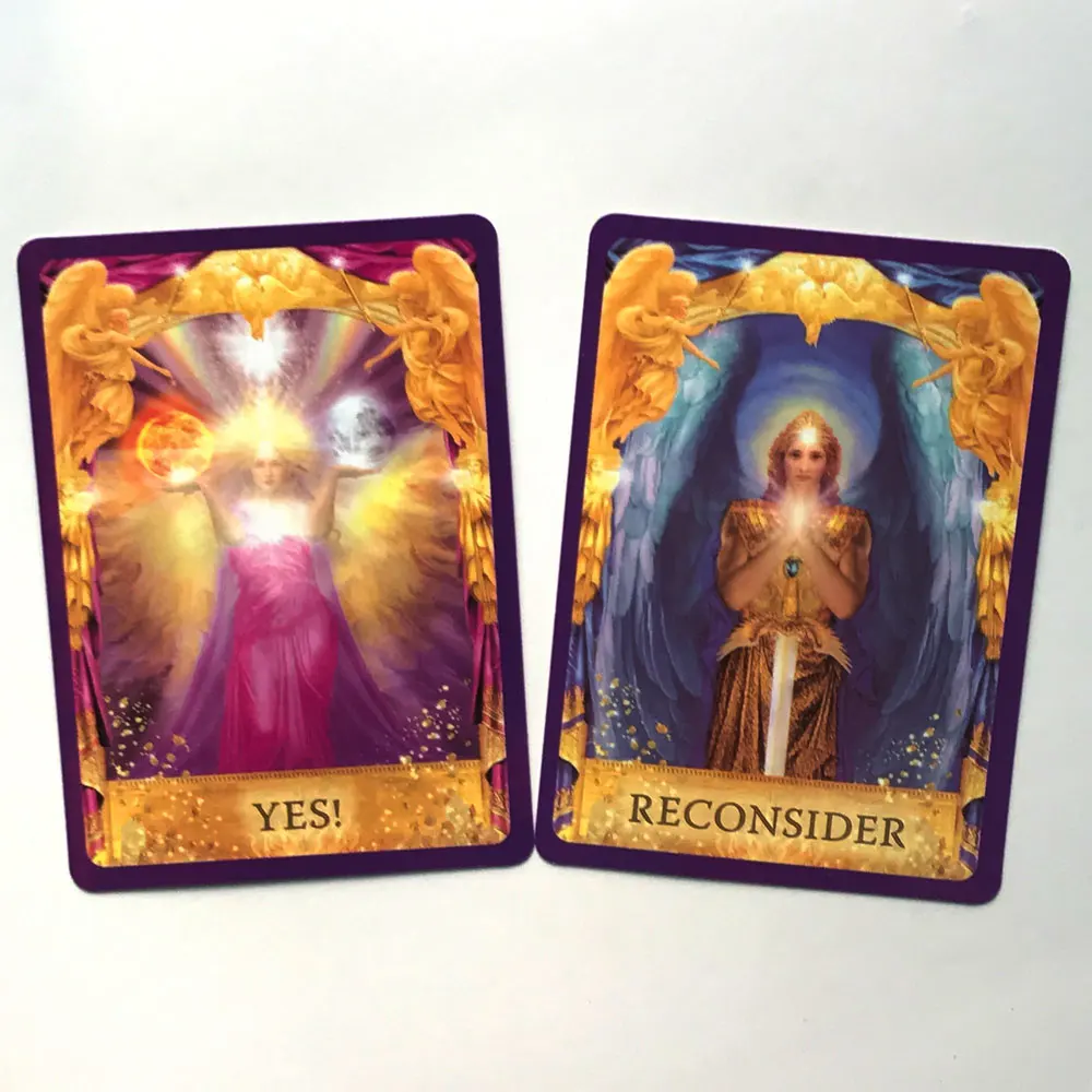 

44 Pcs Angel Answers Tarot Oracle Cards Deck Full English Mysterious Divination Family Friend Party Board Game