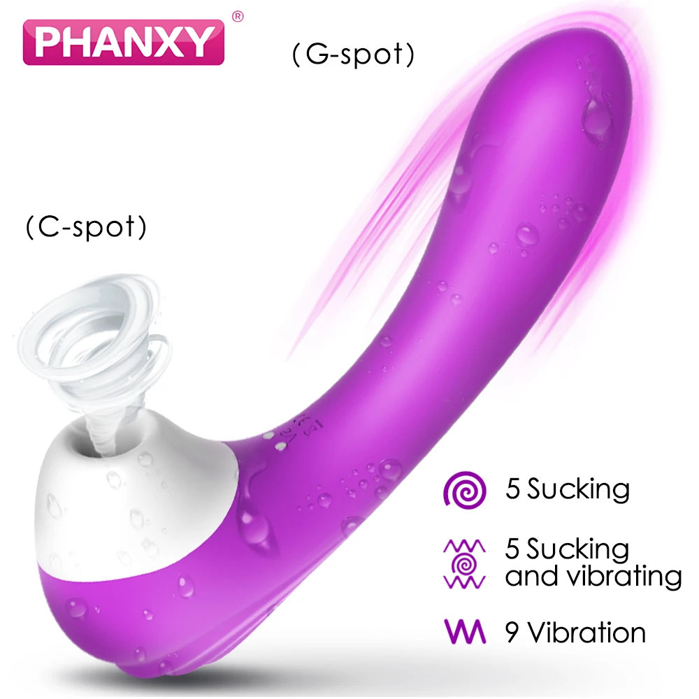 PHANXY Стимулятор клитора клитор сосание сосков вибратор для женщин лизание языка