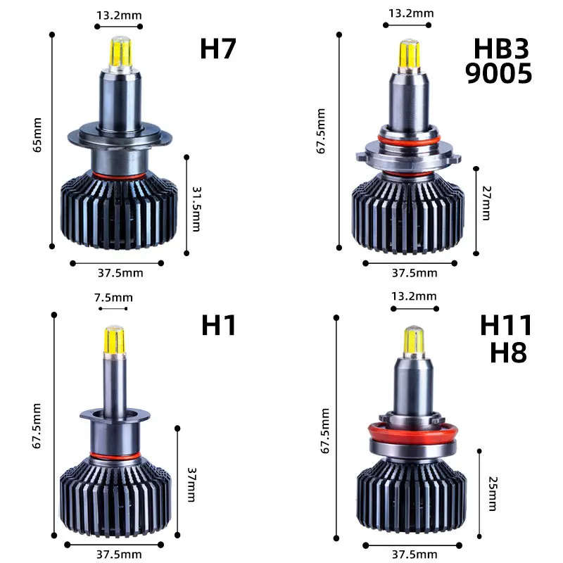 Автомобильная светодиодная лампа DAWNKNIGHT комплект турбо светодиодных ламп с 360 ° 6