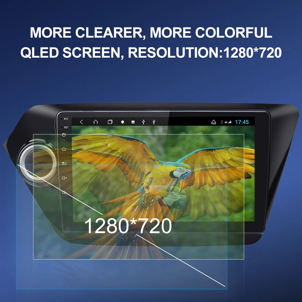 Автомагнитола Isudar H53 4G Android 1 Din для KIA/K2/Rio Восьмиядерный ОЗУ 4 Гб ПЗУ 64 ГБ GPS USB DVR