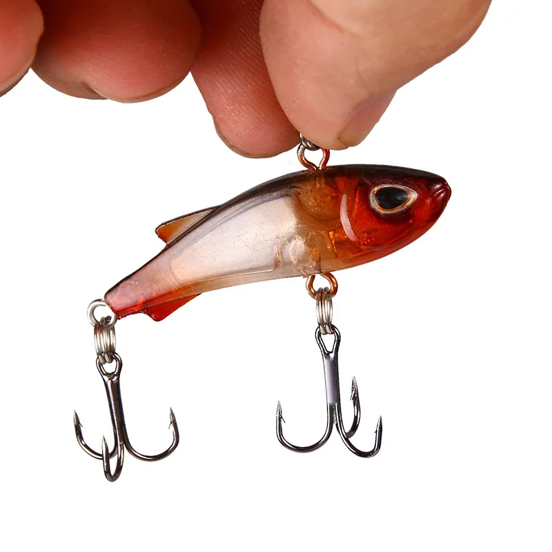 1 шт. Металлический Мини VIB с ложкой рыболовная приманка 4 5 см/4g Crankbait вибрации