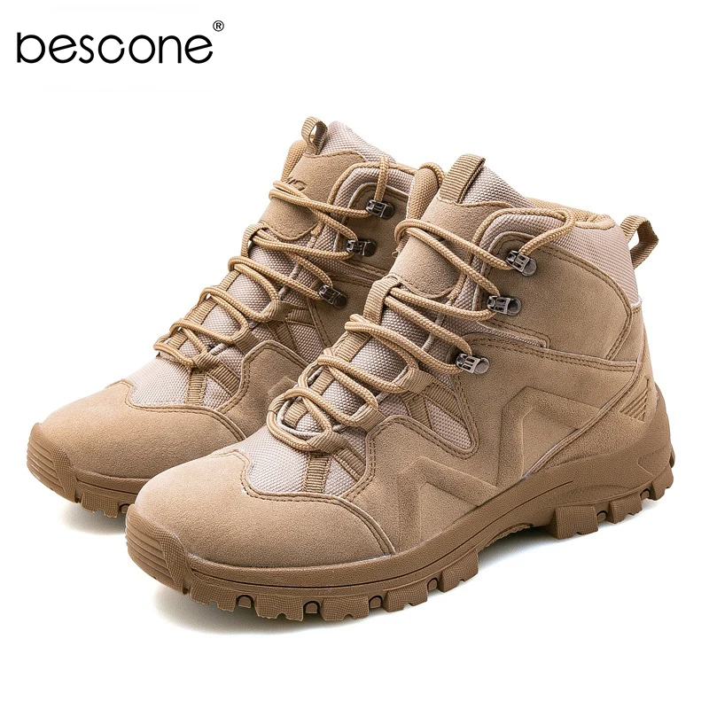 BESCONE/мужские теплые водонепроницаемые ботильоны для путешествий сезон