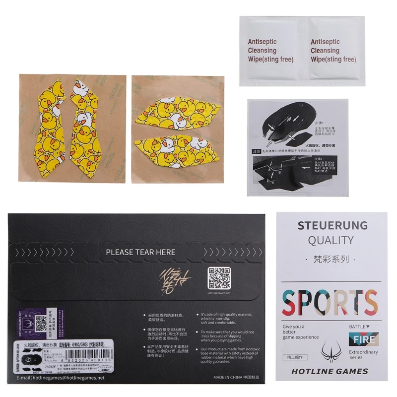 

Hotline Games for logitech G900/903 Mouse Stickers Sweat Resistant Anti-slip Pad