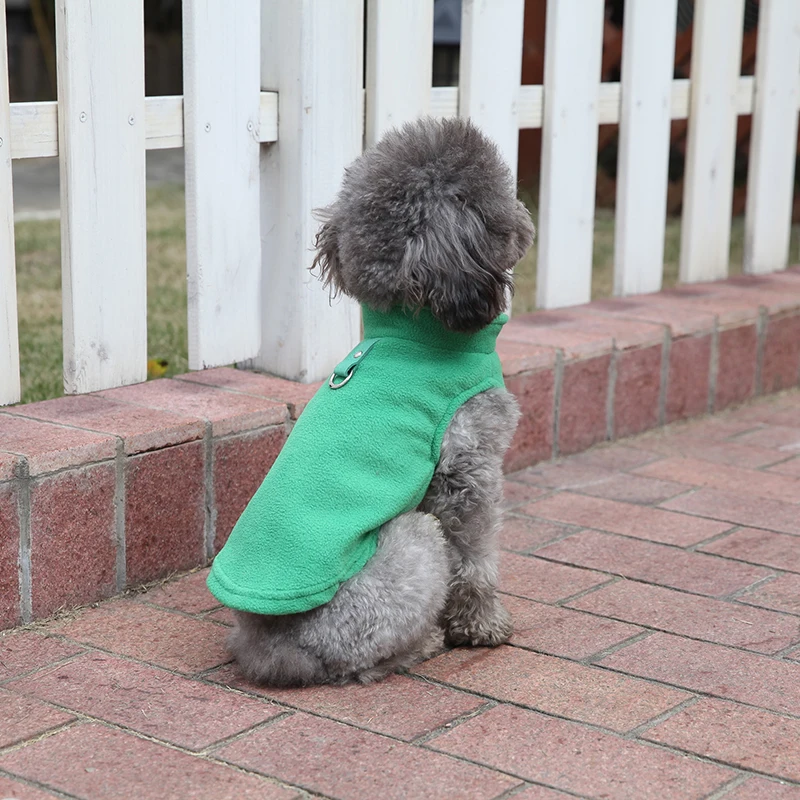 Модная зимняя одежда для собак однотонный жилет щенков футболка мягкий плюшевый