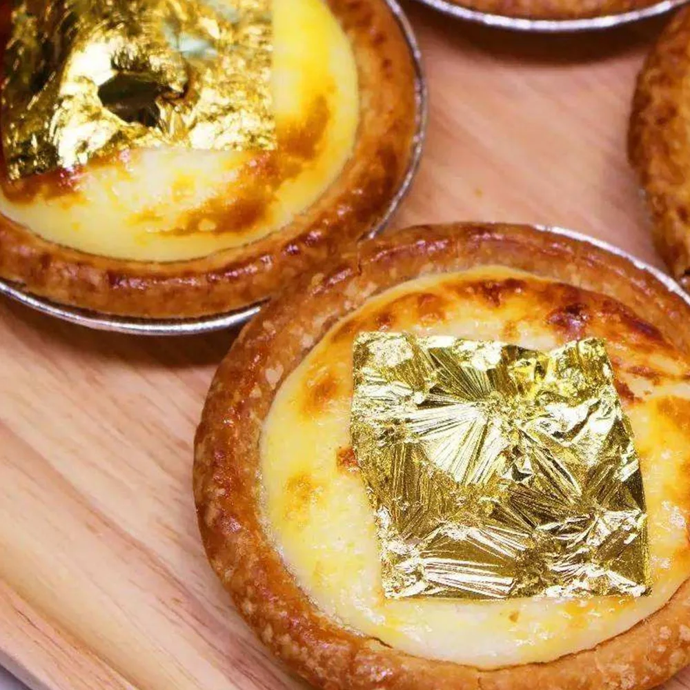 DIY 24K золотой лист фольга для приготовления напитков еда десерт искусство декор