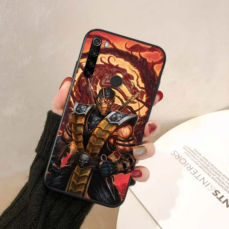 

Bright Black Cover Mortal Kombat For Xiaomi Redmi Note 9 9S Max 8T 8 7 6 5 Pro 5A 4X 4 Silicone Soft Phone Case