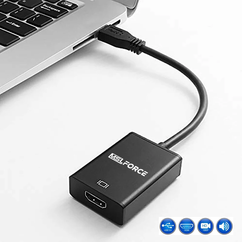 USB C 3 0 HDMI DVI видео Графический конвертер адаптер HD1080P к кабелю несколько мониторов