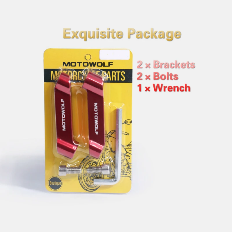 Универсальный держатель для зеркала мотоцикла 2 шт. 8/10 мм с ЧПУ расширитель