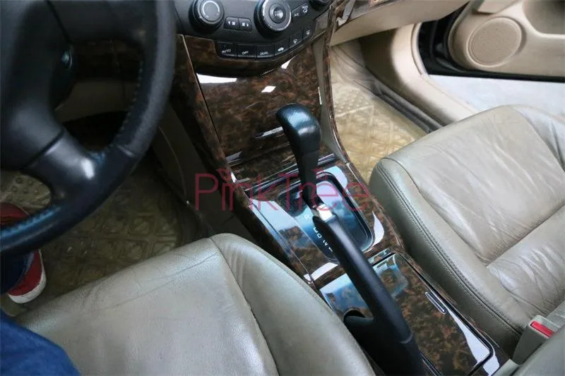 Для Honda Accord 2003-2007 7-го поколения под дерево цветная крышка наклейки отделка панель