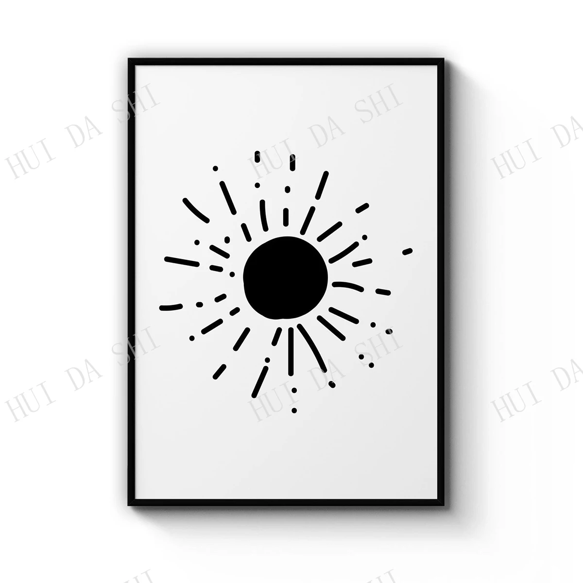 

Abstract Sun Wall Art Print Poster or Canvas Artwork
