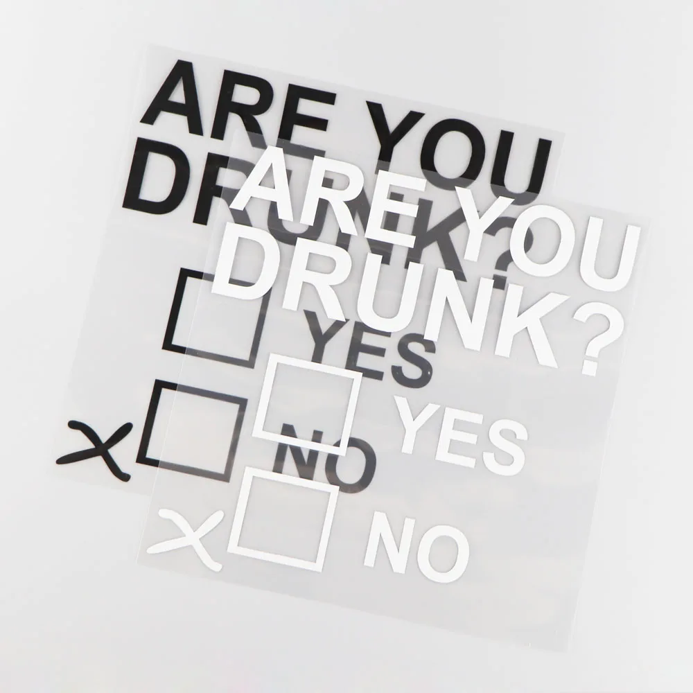 YJZT 19.7CM*20.4CM ARE YOU DRUNK ? JDM Vinyl Decal Car Sticker Lovely Little Hands Black/Silver 4A-0053 | Автомобили и мотоциклы