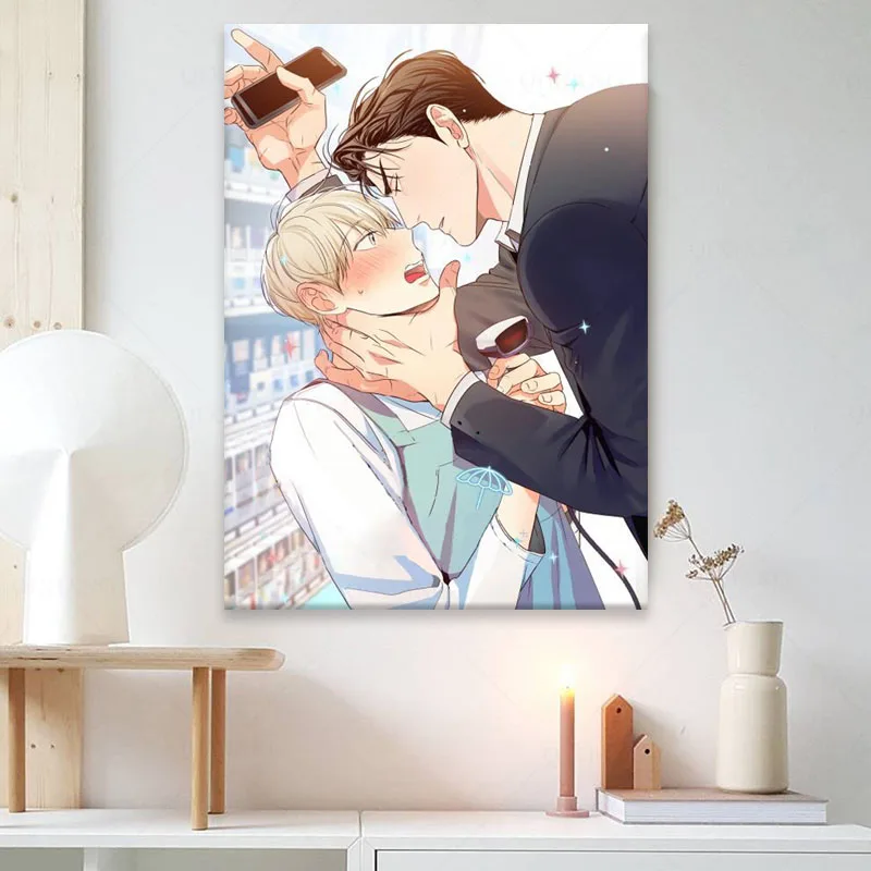 Картина на холсте аниме Yaoi настенный плакат и печать домашний декор декоративные