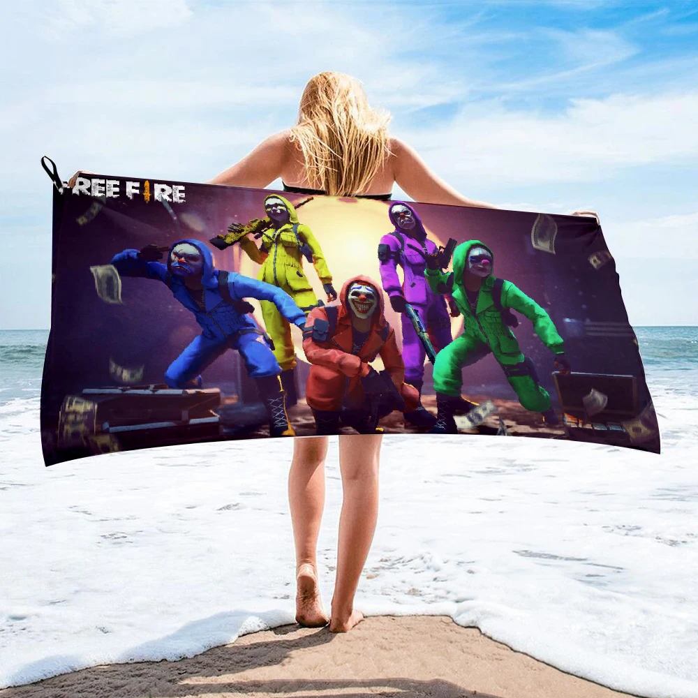 Банное полотенце из микрофибры Free Fire пляжное женская шелковая длинная юбка с