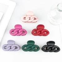 womens medium hairpin pure color twist catch clip korean fashion new style outing temperament hairpin simple shark clip hairpin
