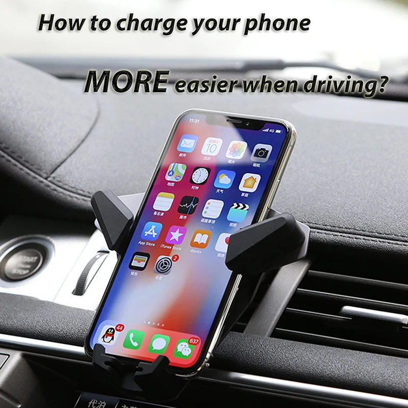 Автомобильное беспроводное зарядное устройство Qi для iPhone 11 XS MAX XR 8 Huawei Mate 20 Pro 10 Вт