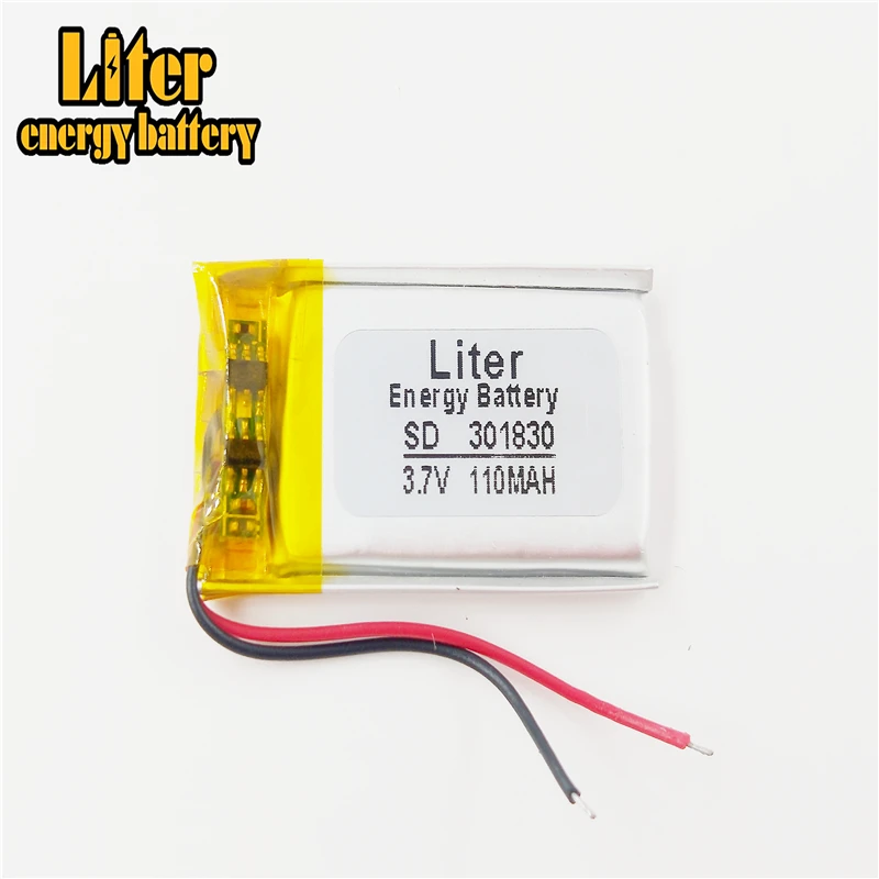 

best battery brand MP3 MP4 3.7V lithium battery 301830 031830 110mah Bluetooth cell battery recorder Sound card