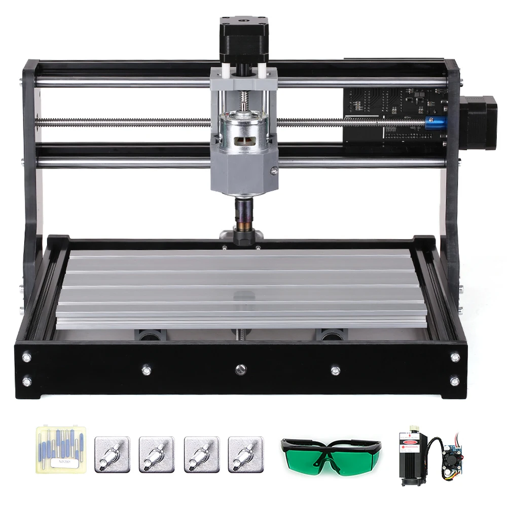 CNC 3018 Pro мини лазерный гравировальный станок GRBL DIY гравировальный станок для дерева PCB PVC резьба фрезерный гравировальный станок ER11