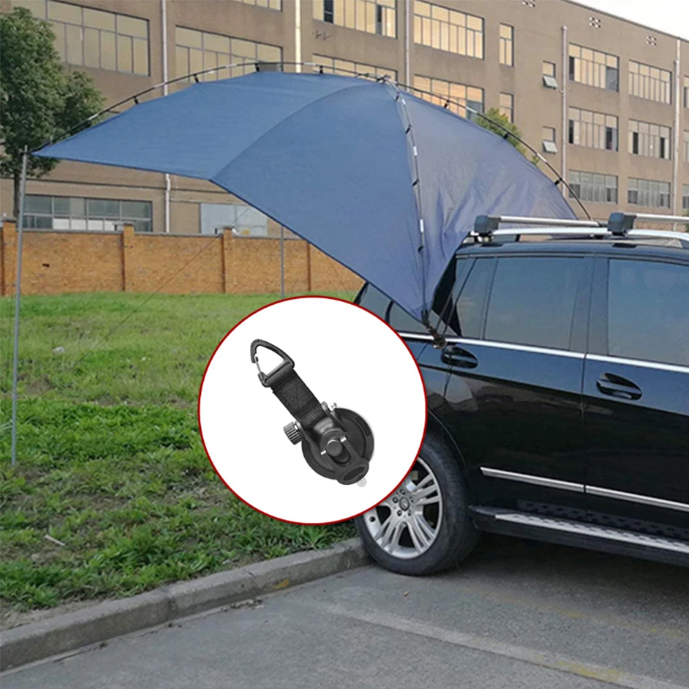 

1PC Heavy Duty Suction Cups Tie Downs with Hooks for Car Tent Sucker Awning Windshield Camping Tarp Boat RV