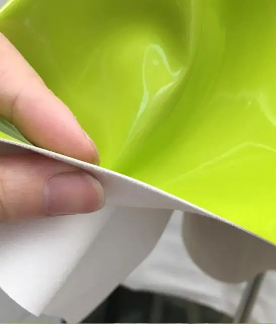 Ярко-зеленая полиуретановая ткань эластичная волшебный цвет одежда из ТПУ