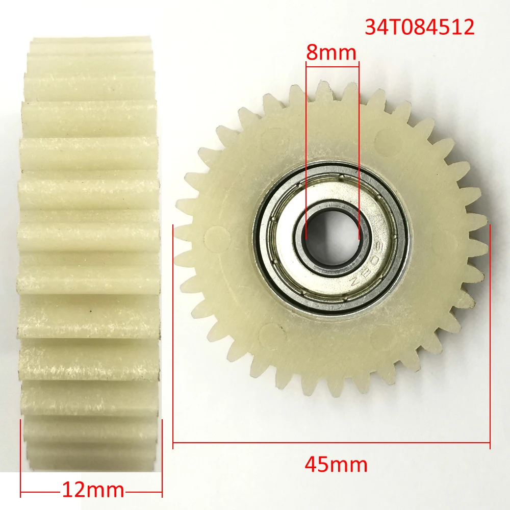 3pcs/lot 34 teeth 45mm PA66 plastic electrical bicycle motor bike engine ball bearing tricycle clutch nylon super steel | Обустройство