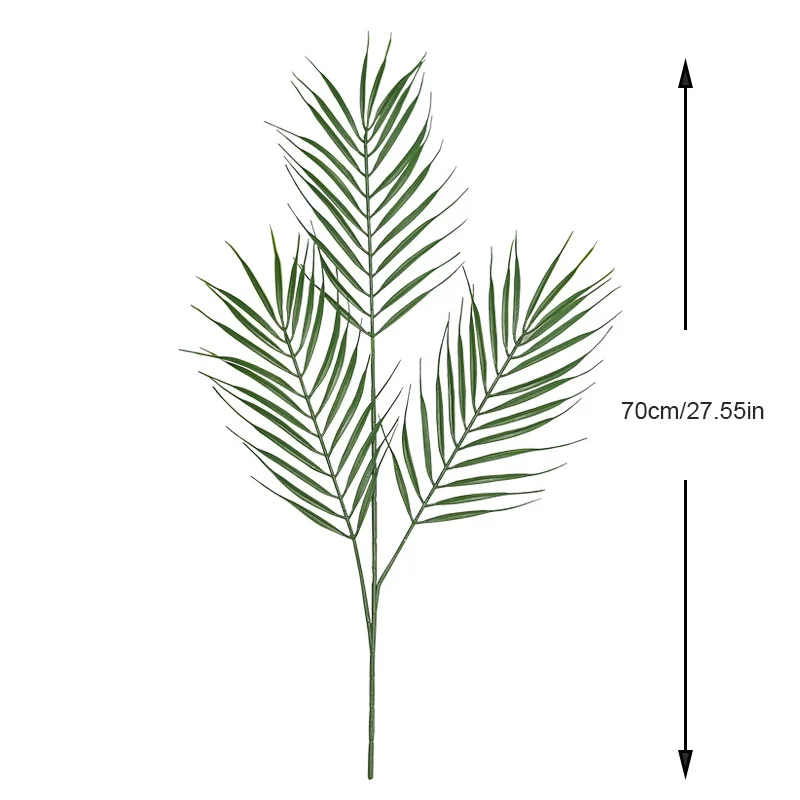 Пальма искусственные зеленые растения пластиковые листья для дома свадьбы