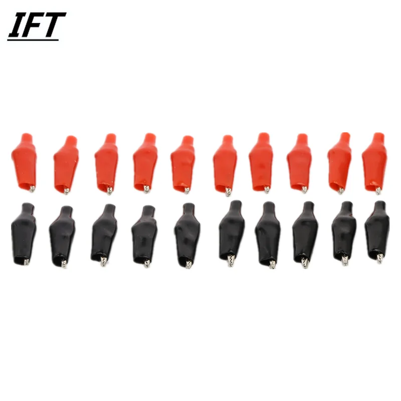 

Металлические зажимы типа крокодил 28 мм, черные и красные