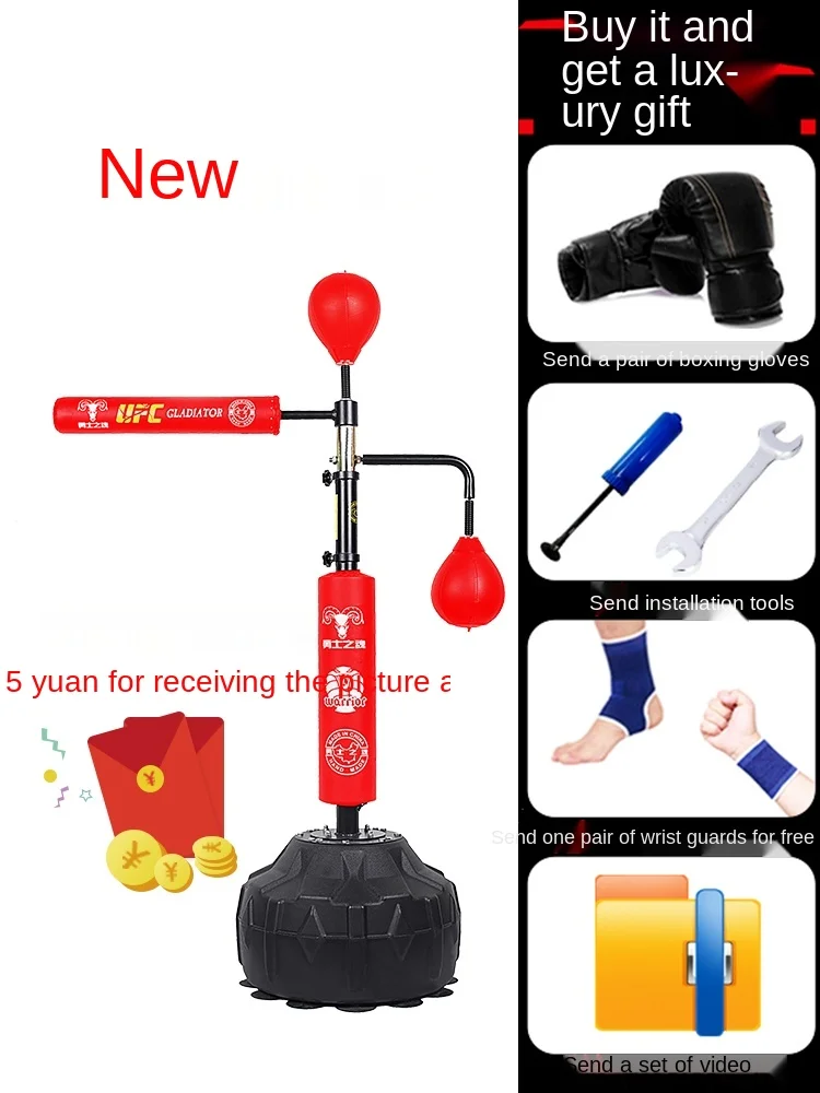 

TT BoxingReactionTarget Household Rotating Dodge Sanda Vertical Sandbag Adult and Children Taekwondo Fighting Training Equipment