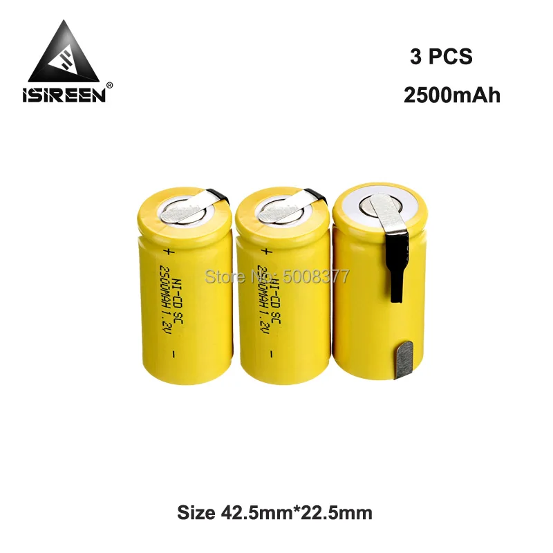 2500 мАч 1 2 в SC никель-кадмиевые аккумуляторы аккумуляторные батареи сделай сам