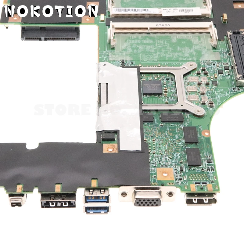 NOKOTION материнская плата для ноутбука Lenovo ThinkPad W510 63Y1896 63Y1551 63Y2022 75Y4115 08271 3 48.4CU14.0 1G